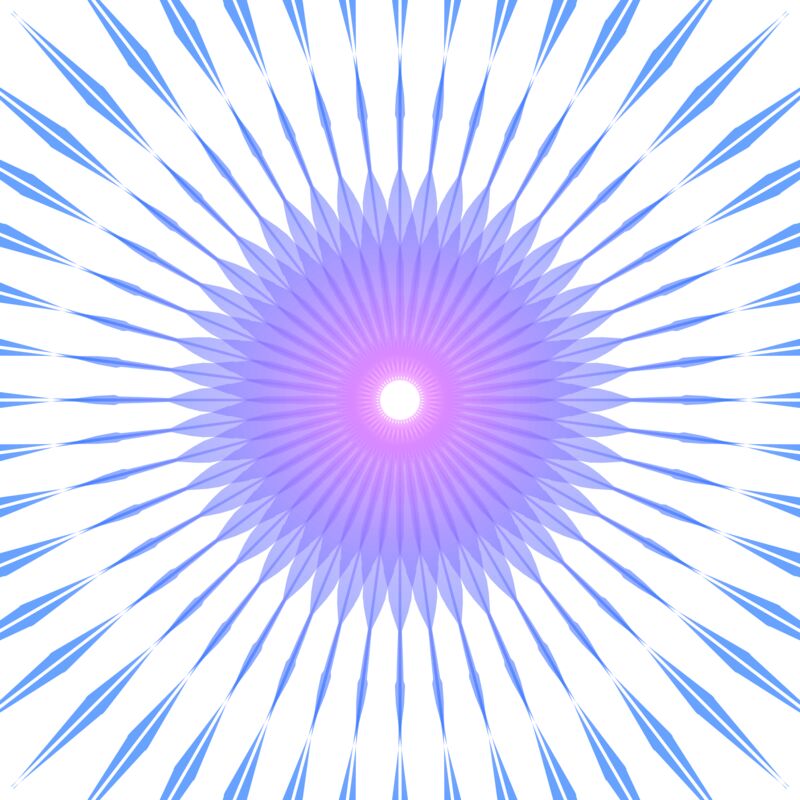 Blue, Pink Flower Thumbnail