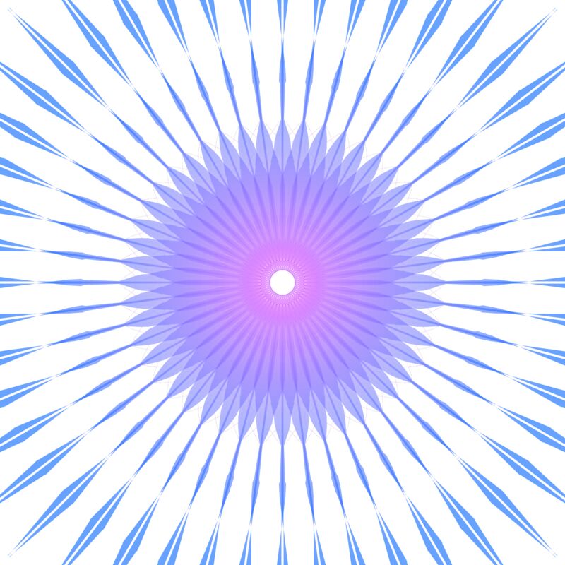 Blue, Pink Flower 1 Thumbnail