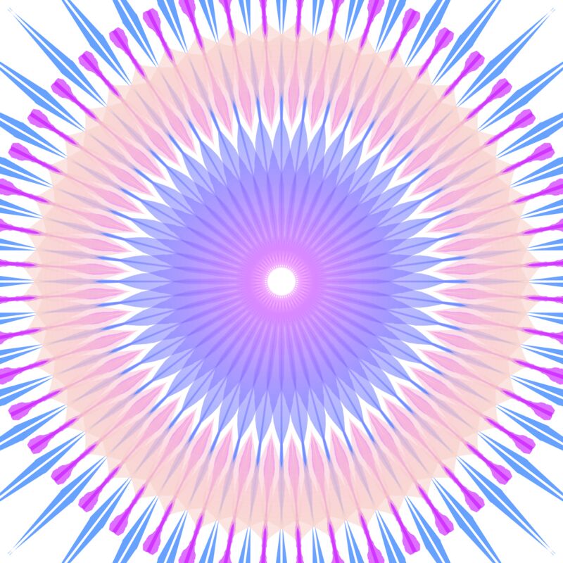 Blue, Pink Flower 2 Thumbnail